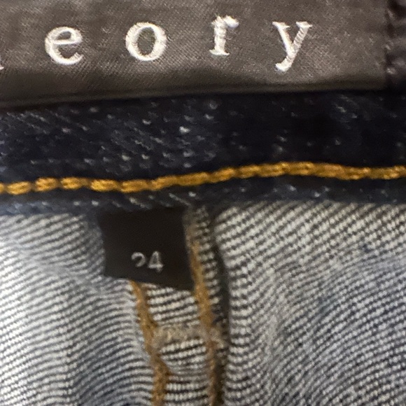 Theory Dark Wash Fit and Flare/Bootcut Jeans - Picture 4 of 7